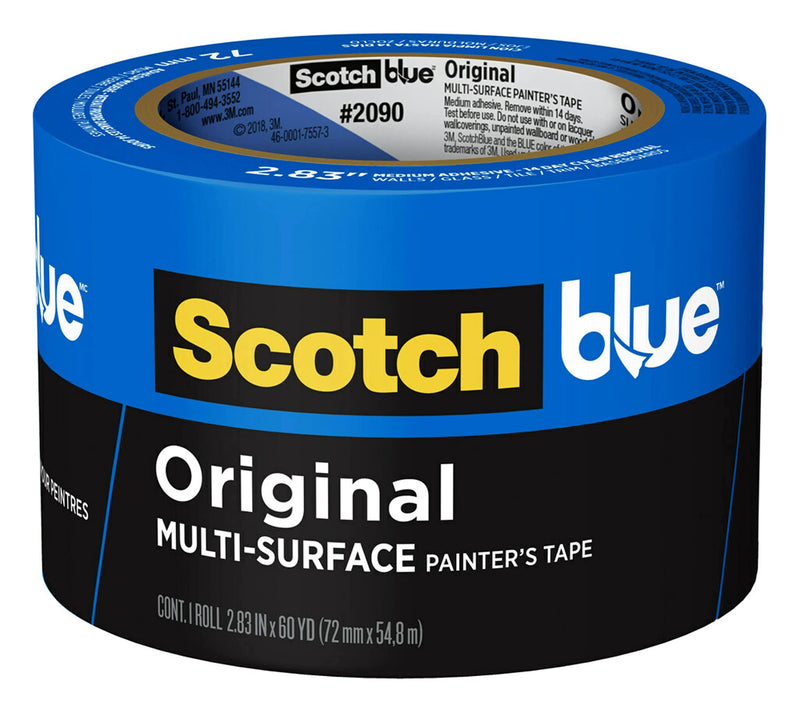  [AUSTRALIA] - ScotchBlue 2090-72A Original Multi-Surface Painter's Tape, 2.83 inches x 60 yards, Blue 2.83" Width 1 roll