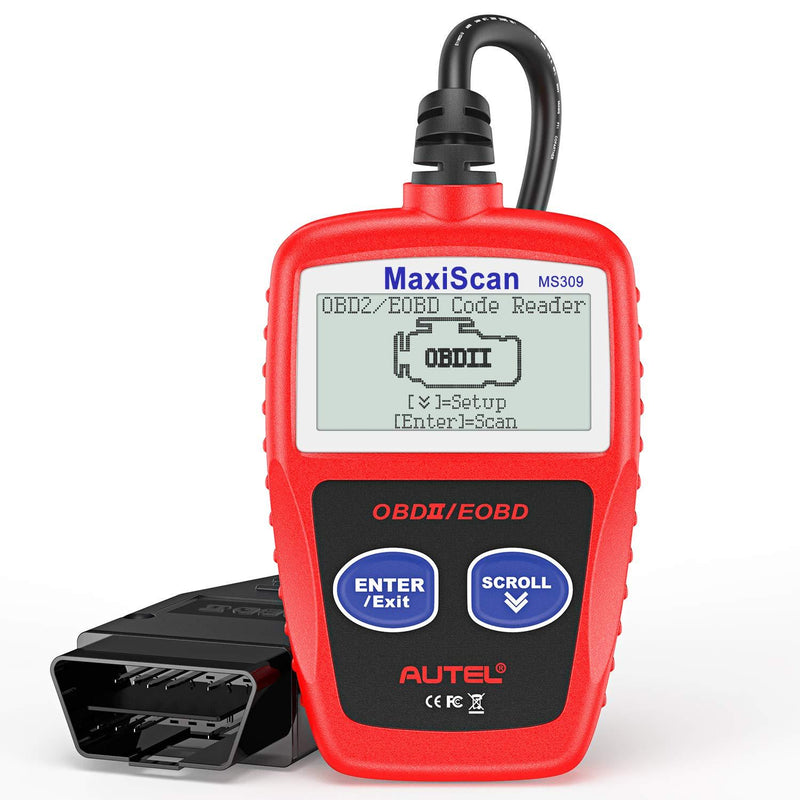  [AUSTRALIA] - Autel MaxiScan MS309 Universal OBD2 Scanner Engine Light Fault Code Reader, Reading & Erasing Codes, Viewing Freeze Frame Data and Retrieving I/M Readiness Smog CAN Diagnostic Tool