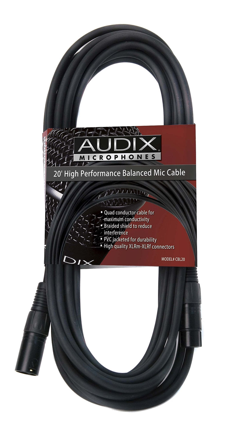  [AUSTRALIA] - Audix Cbl-20 20ft. XLR-XLR Microphone Cable