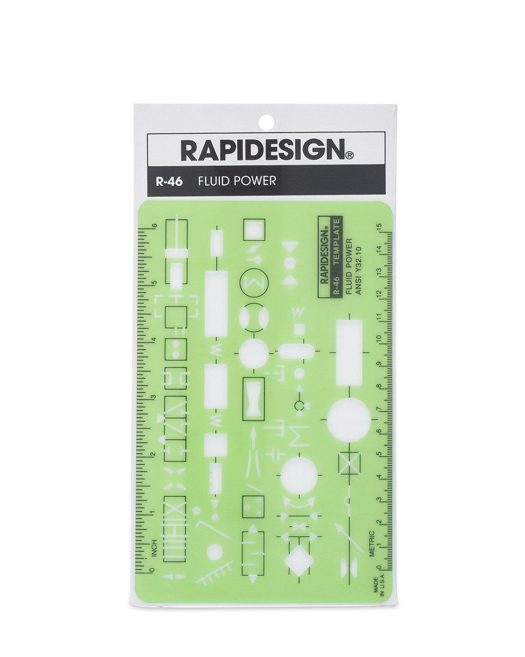 Rapidesign Fluid Power Template, 1 Each (R46) - LeoForward Australia