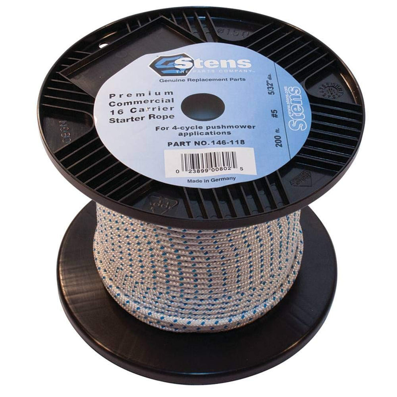  [AUSTRALIA] - Stens 200' Solid Braid Starter Rope, 5 Solid Braid, ea, 1