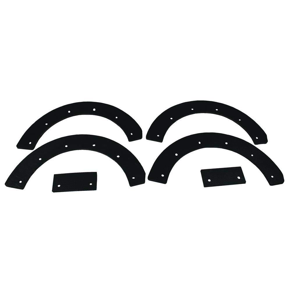 Stens 780-023 Paddle Set, Replaces Snapper: 6-0631, 7060631, 7060631YP, Fits Snapper: 3201, 3202 and 3203, Rubber, 6 Piece, Black - LeoForward Australia