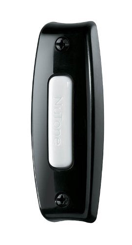  [AUSTRALIA] - Broan-NuTone PB7LBL Doorbell, Lighted Rectangular Pushbutton for Home, 1" x 0.75" x 2.875", Black