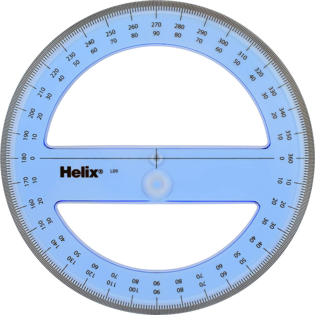 Helix Professional 360 Degree Protractor, 6 inch / 15cm (12091) - LeoForward Australia