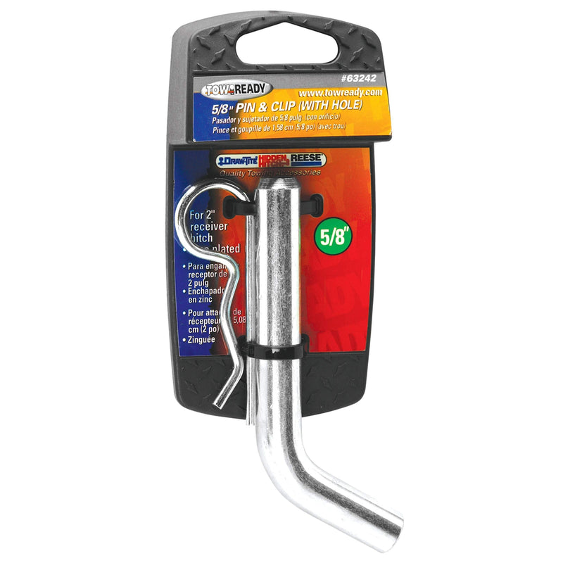  [AUSTRALIA] - Tow Ready 63242 5/8" Hole Style Hitch Pin and Clip (2" Sq. Receivers) 1