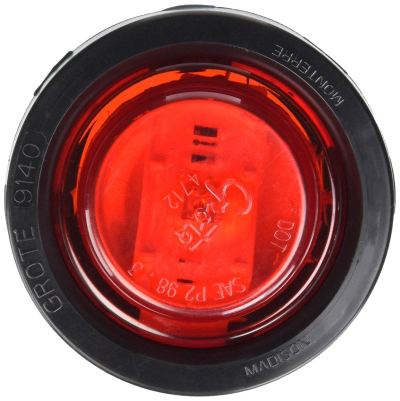  [AUSTRALIA] - Grote 47472 Red SuperNova 2 1/2" LED Clearance Marker Lights (Kit (47122 + 91400 + 67001))
