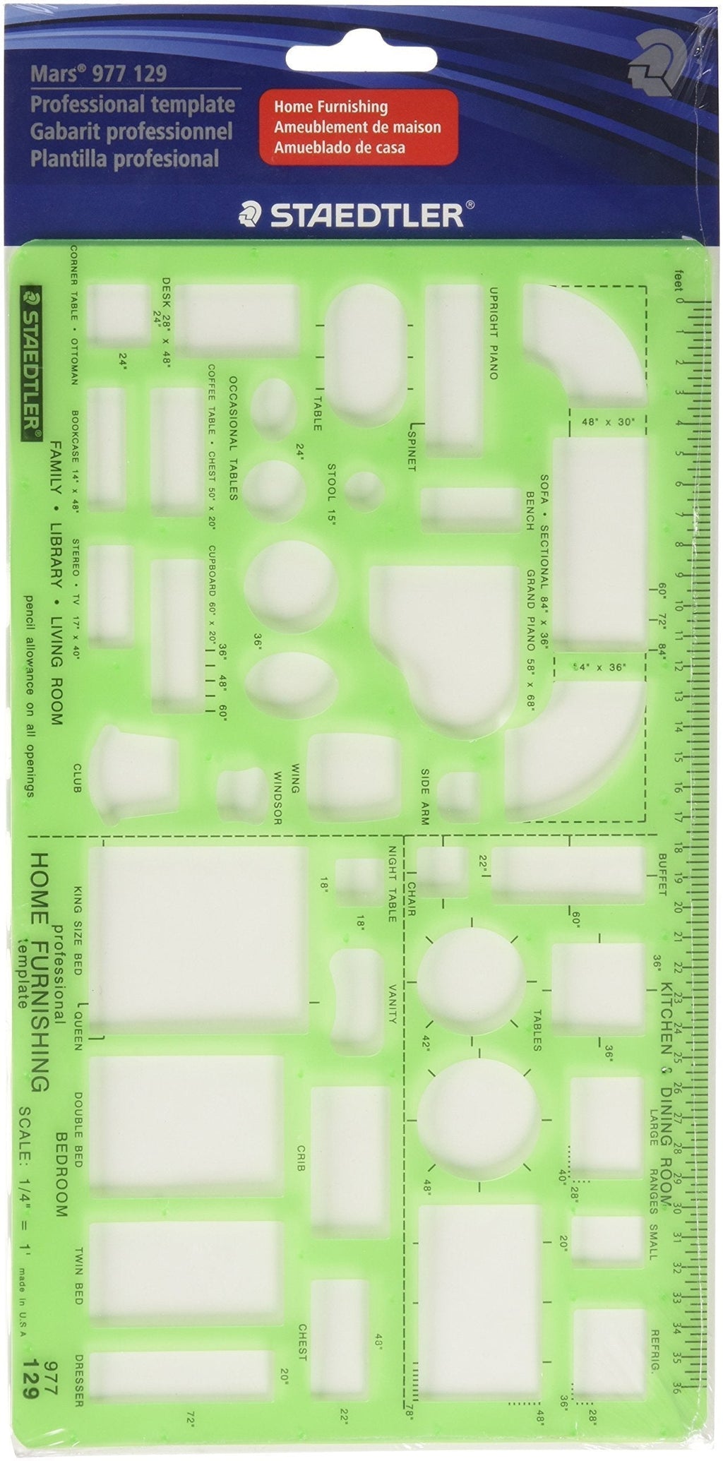 Staedtler Technical Drawing Template (977 129 02) - LeoForward Australia