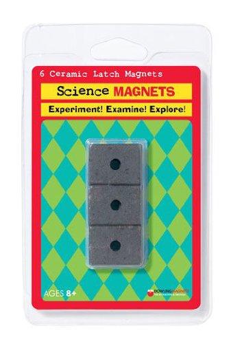 Dowling Magnets 731001 Ceramic Latch Magnets, Grade: 3 to 12, Dark Gray (Pack of 6) - LeoForward Australia