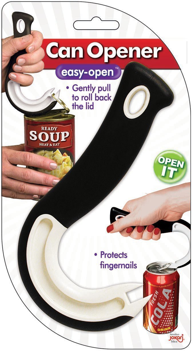 Easy Open Ring Pull Can Opener 1 Pack. Durable Non Slip Rubber Grip Makes Opening Aluminum Container Tabs Simple. Perfect for Protecting Nails and Folks with Joint Pain or Arthritis - LeoForward Australia