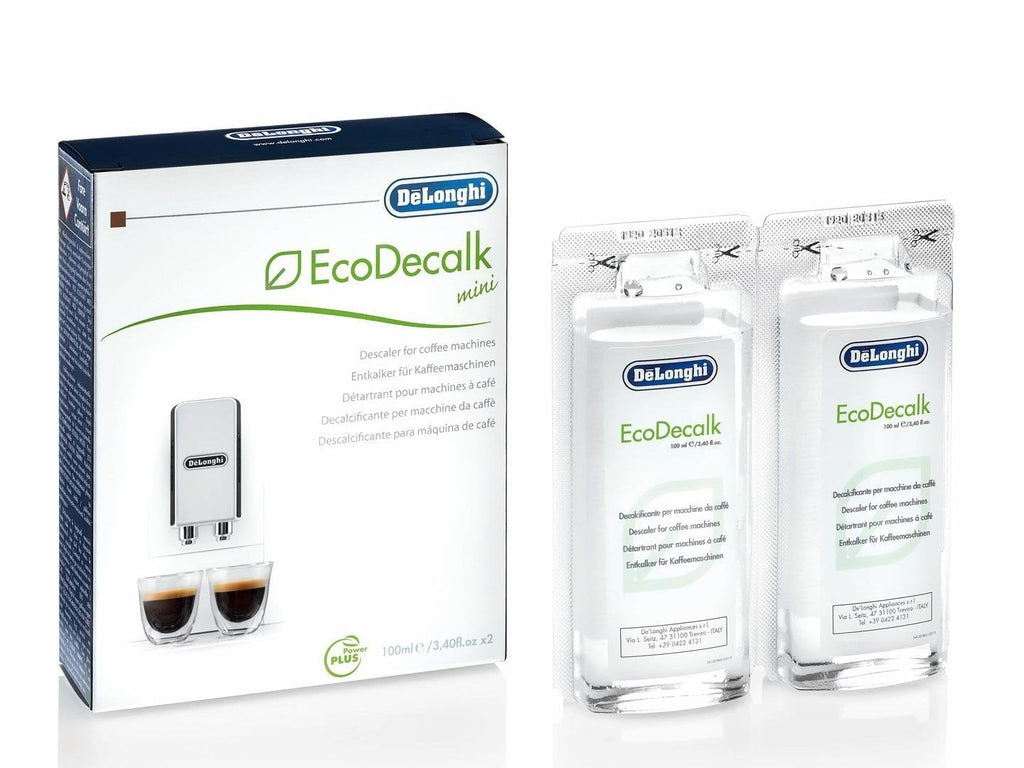  [AUSTRALIA] - De'Longhi EcoDecalk Descaler, Eco-Friendly Universal Descaling Solution for Coffee & Espresso Machines, 2-Pack (1 use per pack) 2-Pack (1 use per pack)