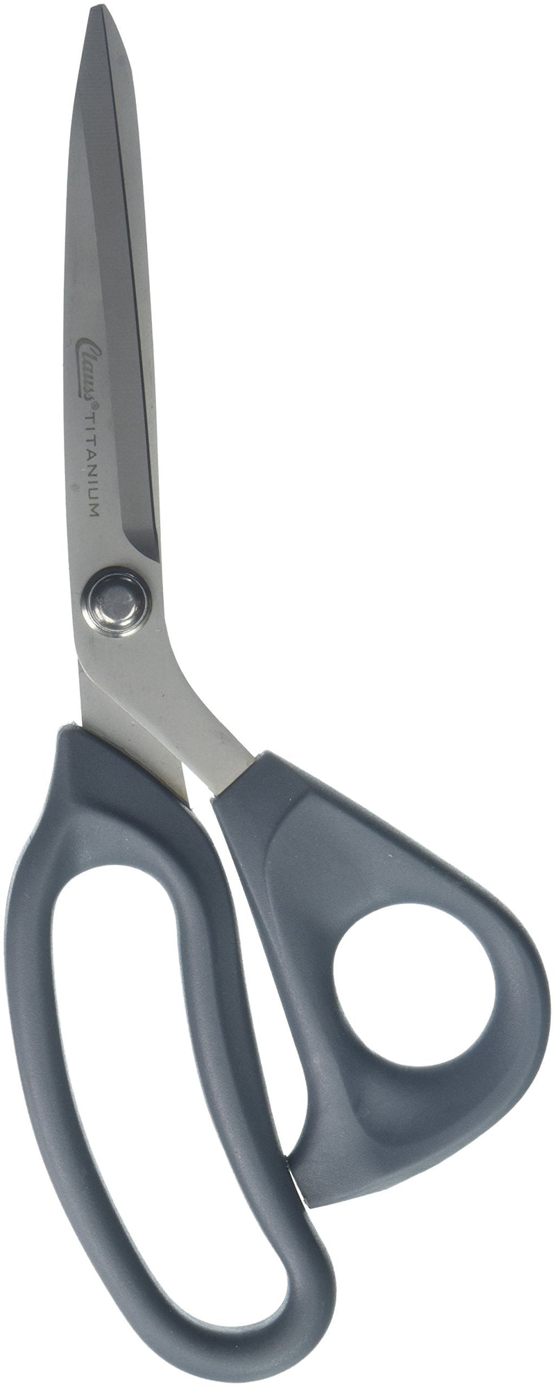  [AUSTRALIA] - Clauss 18080 9-Inch Bent Titanium Bonded Adjustable Tension Shears with Extra Large Ultraflex Handles, Grey One Size