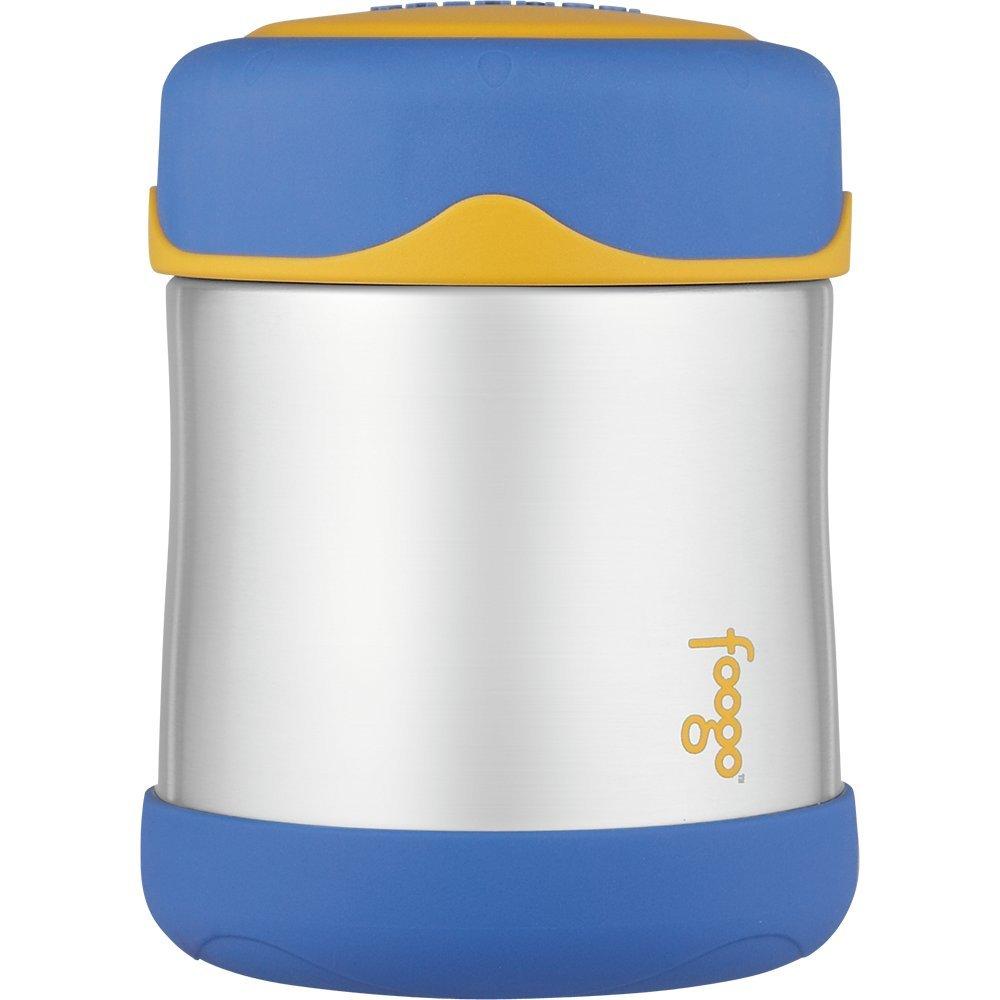  [AUSTRALIA] - Thermos FOOGO Vacuum Insulated Stainless Steel 10-Ounce Food Jar, Blue/Yellow (B3000BL002)
