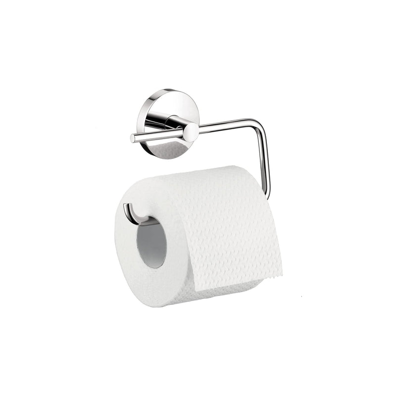 hansgrohe Toilet Paper Holder Easy Install 6-inch Modern Coordinating Accessories in Chrome, 40526000 - LeoForward Australia