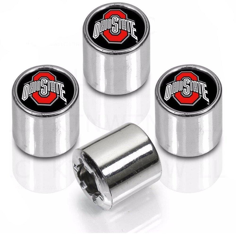 Stockdale Ohio State Buckeyes Valve Stem Caps Silver Standard - LeoForward Australia