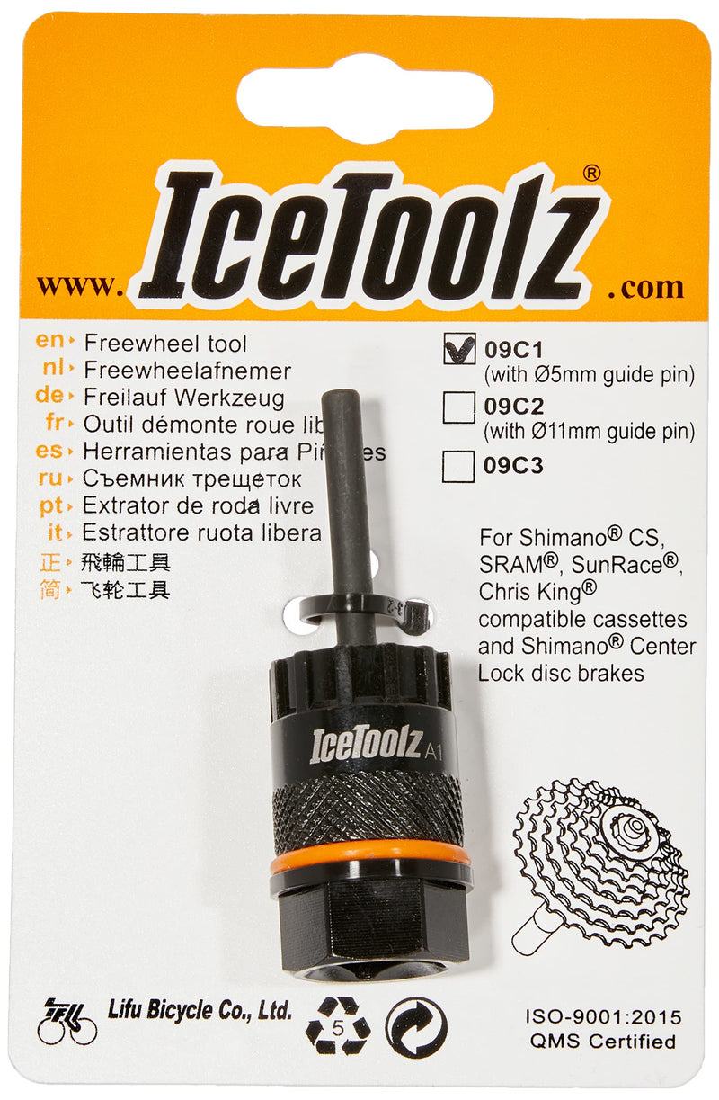 IceToolz Cassette Lockring Removal Tool with Guiding Pin for Stability - Compatible with Shimano, Suntour, Sunrace, Chris King, and Sram Cassettes - LeoForward Australia