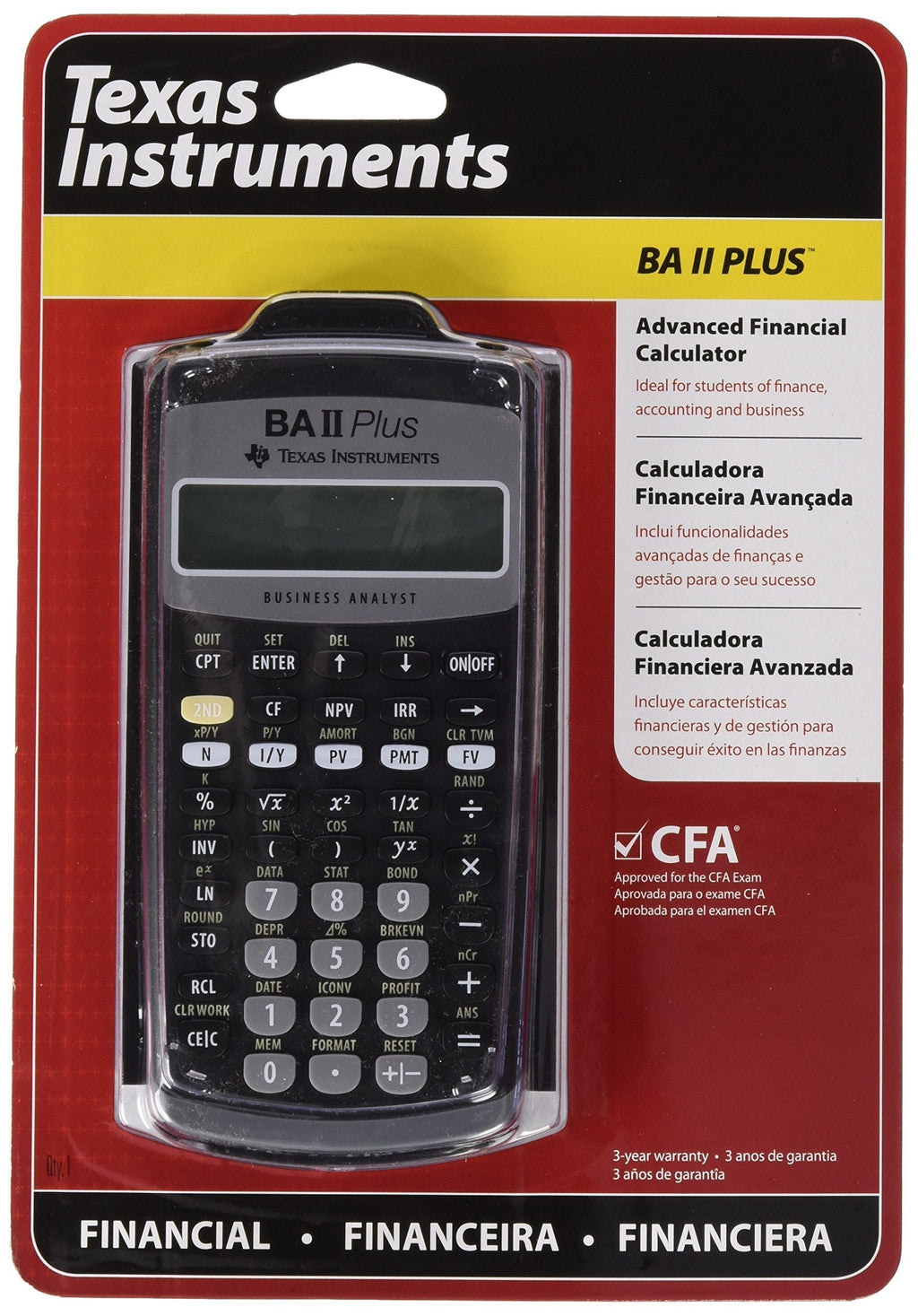  [AUSTRALIA] - (Texas Instruments) Advanced Financial Calculator (BA II Plus)