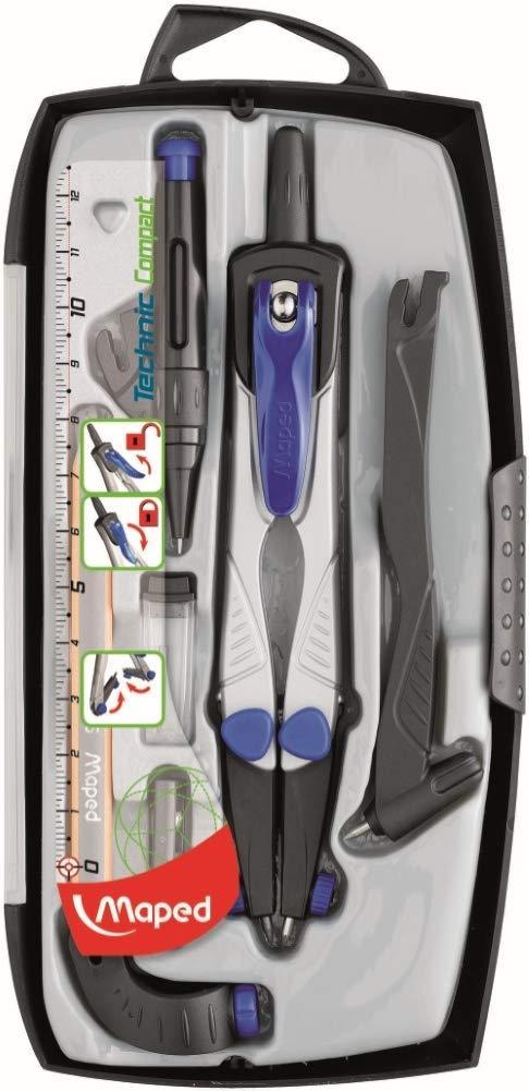 Maped Technic Compass 7 Piece Set (538717) 7 Pieces - LeoForward Australia