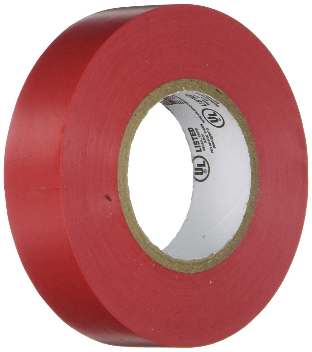  [AUSTRALIA] - Morris 60010 Red Vinyl Plastic Electrical Tape, 7 mil, PVC, 66' Length, 3/4" Width, 1-Pack