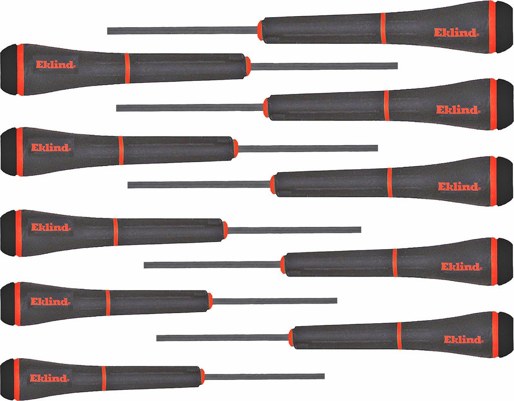  [AUSTRALIA] - EKLIND 92300 PSD Hex (allen) Precision Screwdriver - 10pc set SAE Inch Sizes .028-5/32