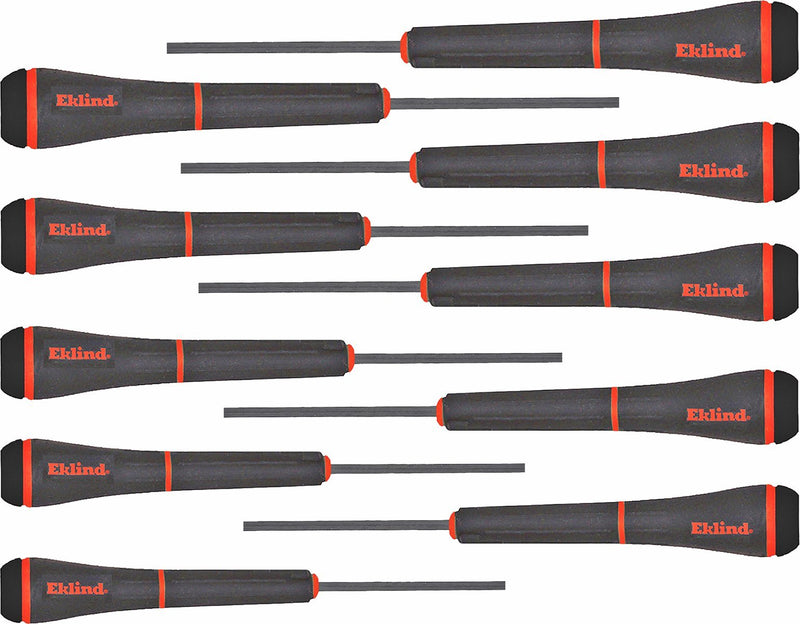  [AUSTRALIA] - EKLIND 92300 PSD Hex (allen) Precision Screwdriver - 10pc set SAE Inch Sizes .028-5/32