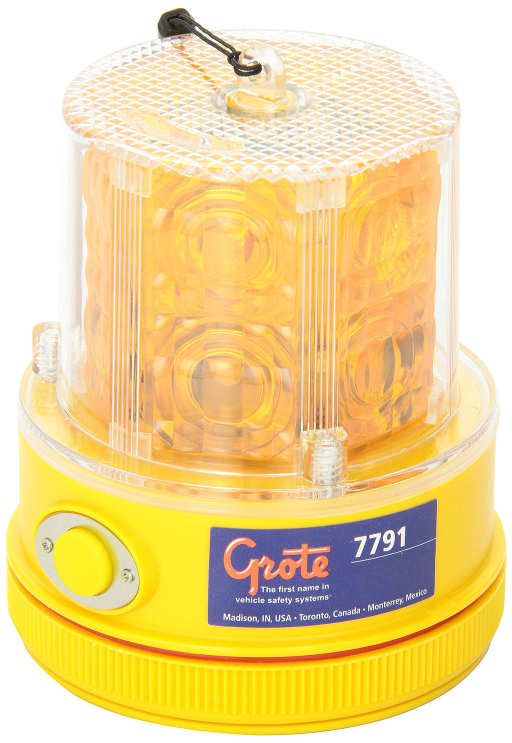  [AUSTRALIA] - Grote 77913 Yellow 360° Portable Battery Operated LED Warning Light