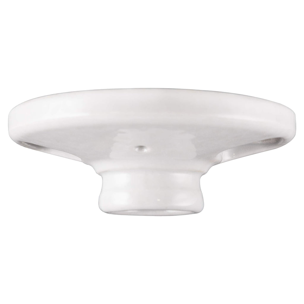  [AUSTRALIA] - UltraPro Porcelain Lampholder, Medium Base, Indoor Lighting, Mount on 3-1/4” or 4” Box, UL Listed, White, 18304 1 Pack Keyless