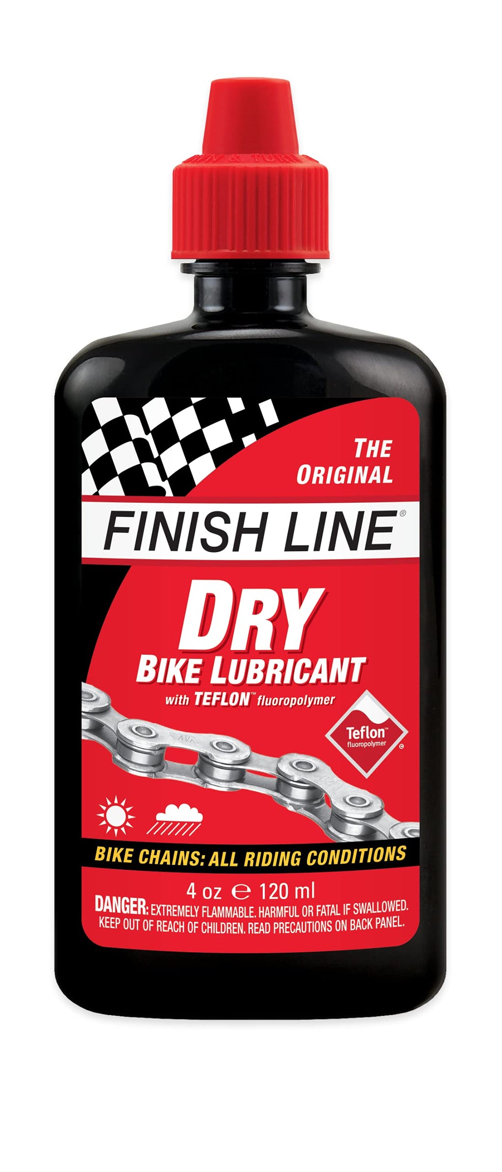 Finish Line Dry Bike Lubricant with Teflon 4 oz Squeeze Bottle - LeoForward Australia