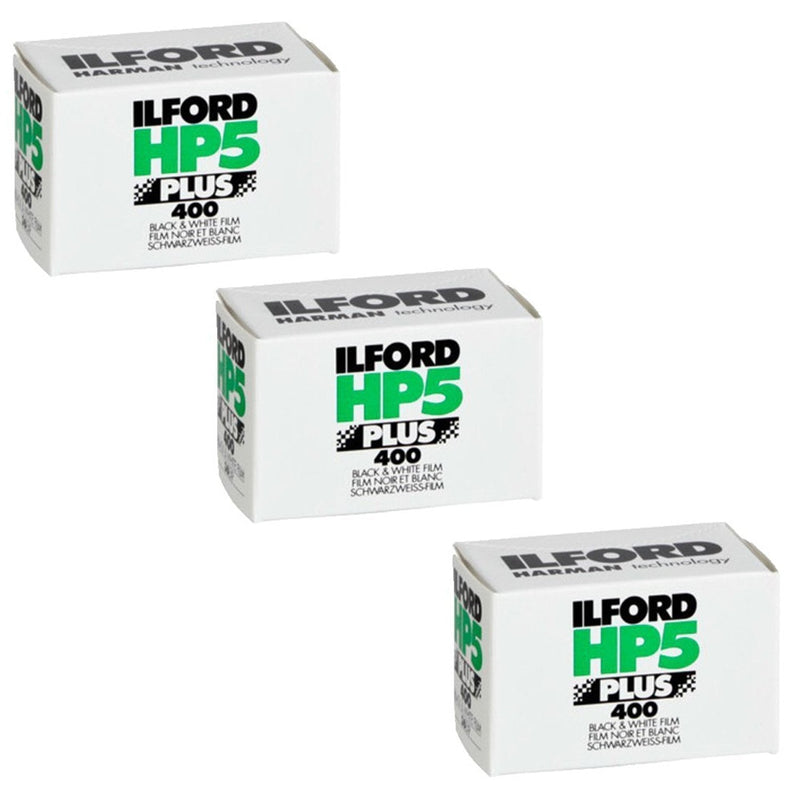  [AUSTRALIA] - Ilford 1574577 HP5 Plus, Black and White Print Film, 35 mm, ISO 400, 36 Exposures (Pack of 3) 3 pack