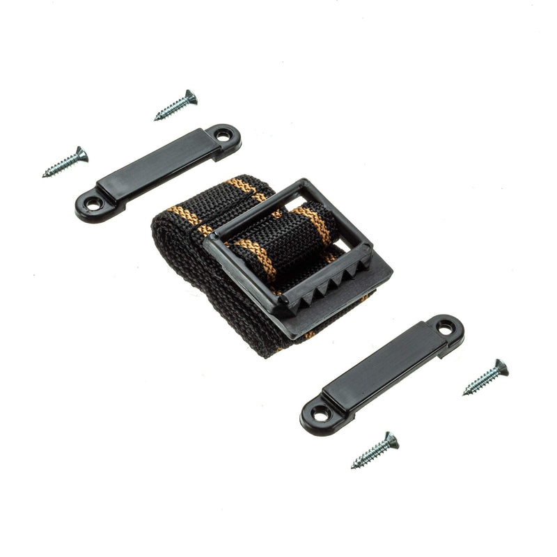  [AUSTRALIA] - Attwood 9013-3 Battery Box Hold-Down Strap Kit — Medium, Strap with Firm-Grip Buckles, Footman Clamps, Screws Included