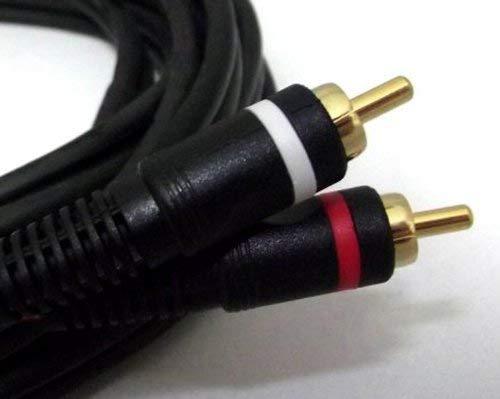 Professional Cable 12-Feet Stereo Left and Right Cable, Red/White (2RCA-12) - LeoForward Australia