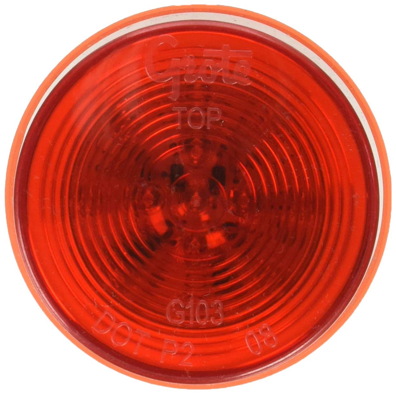  [AUSTRALIA] - Grote G1032-5 Hi Count Red 2 1/2" LED Clearance Marker Light (Optic Lens)