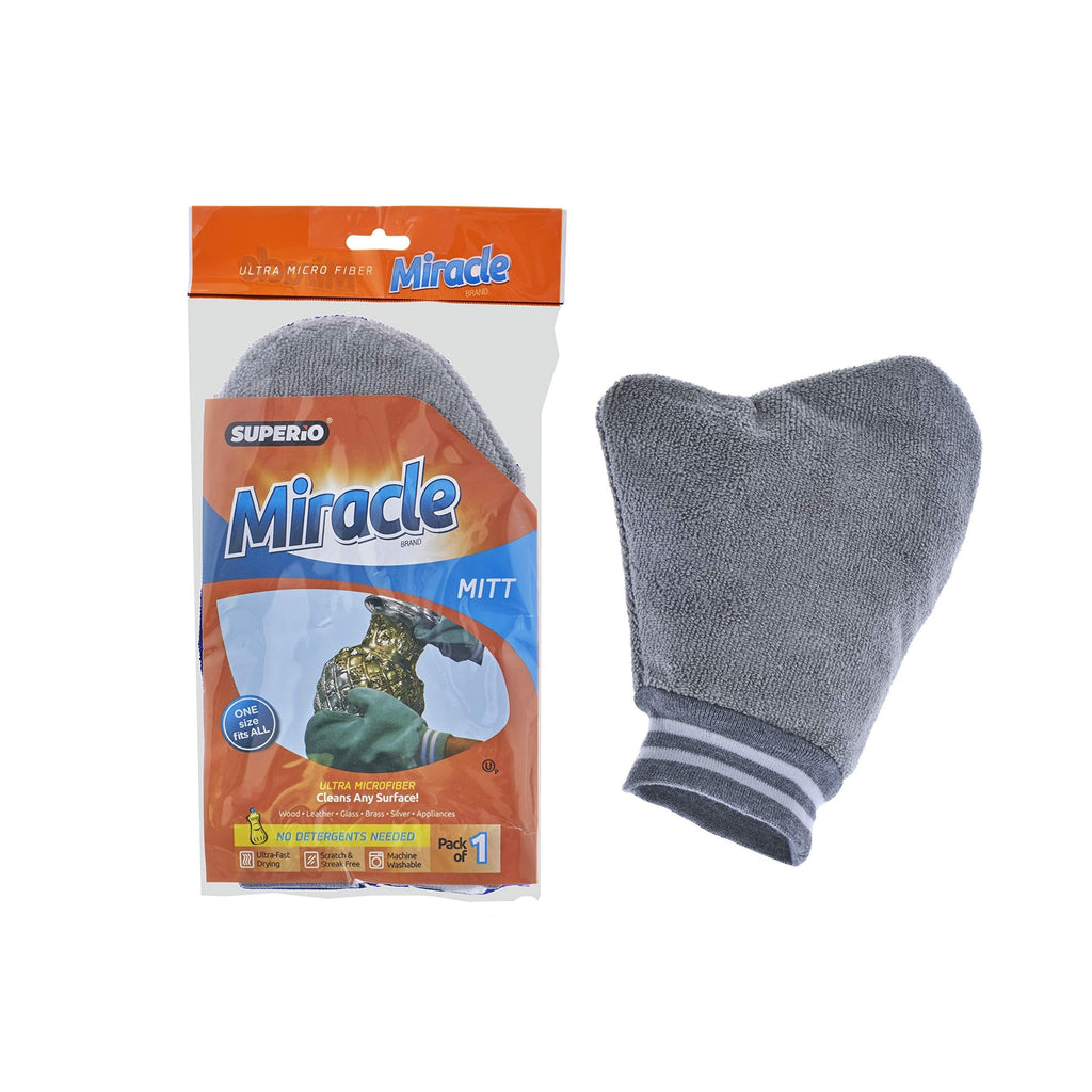  [AUSTRALIA] - Silver Polish Glove Miracle Mitt - Ultra Microfiber, Cleans Any Surface Sliver Sparkle, Glass Shine, Brass Cleaner, Scratch and Streak Free Reusable Cleaning Glove. by Superio