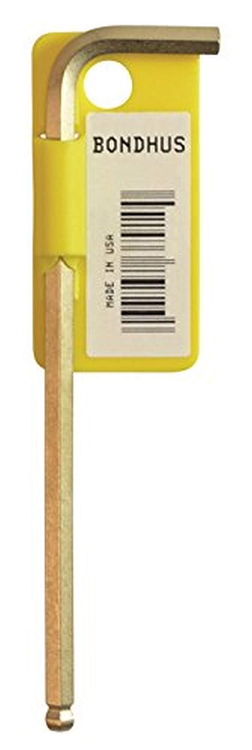  [AUSTRALIA] - Bondhus 38056 3mm Ball End Tip Hex Key L-Wrench w/GoldGuard Finish, 98mm