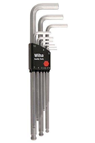  [AUSTRALIA] - Wiha 66994 9-Piece Metric Ball End Long Hex L-Key Set