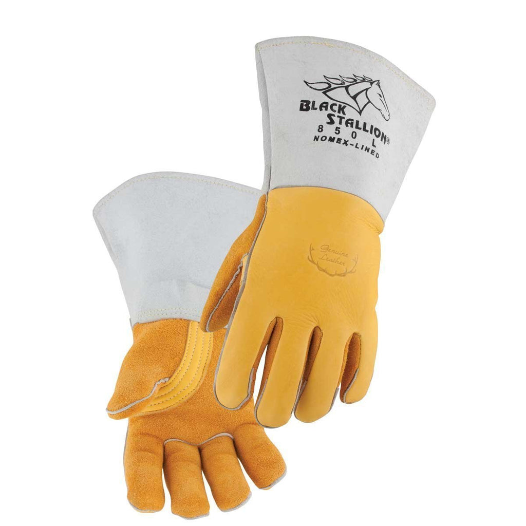  [AUSTRALIA] - Revco 850L Flame Resistant Nomex Lined Elkskin Stick Welding Gloves L