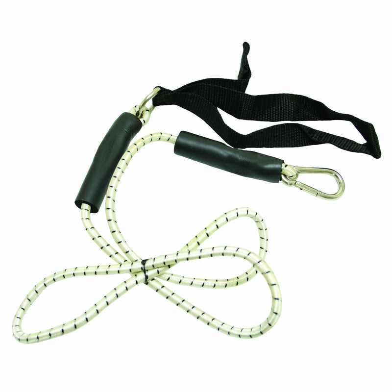  [AUSTRALIA] - CanDo 10-5815 Exercise Bungee Cord with Attachments, 4', Black-X-Heavy Black: X-Heavy 4-foot