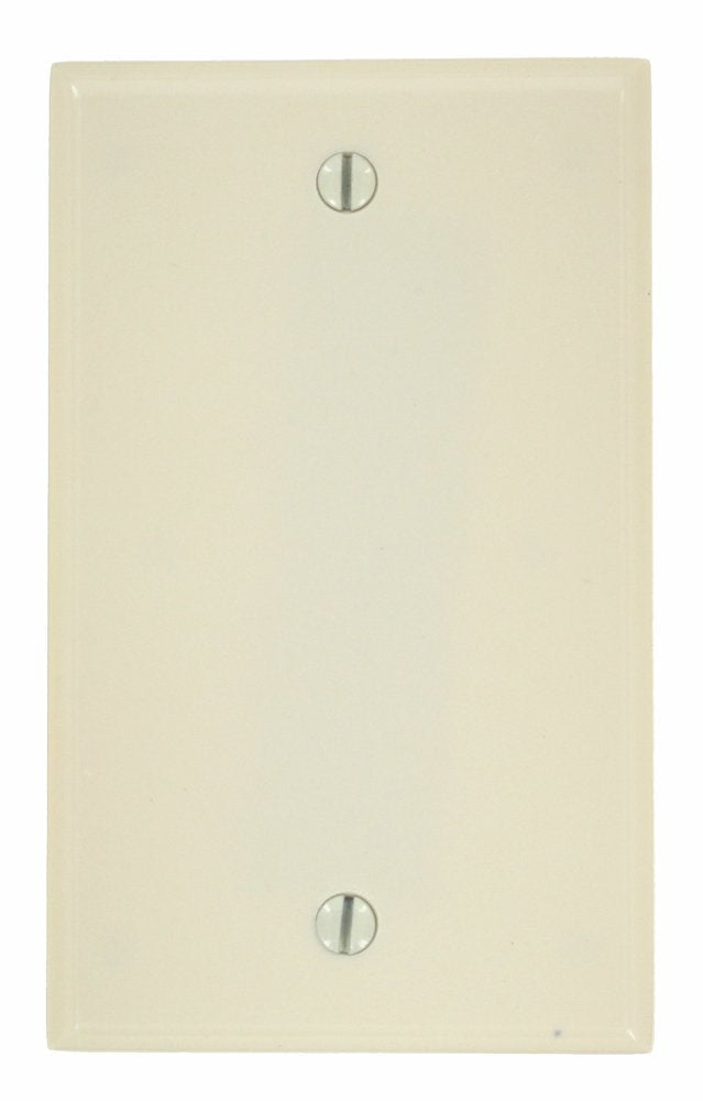  [AUSTRALIA] - Leviton 78014 1-Gang No Device Blank Wallplate, Standard Size, Thermoset, Box Mount, Light Almond 1 Pack