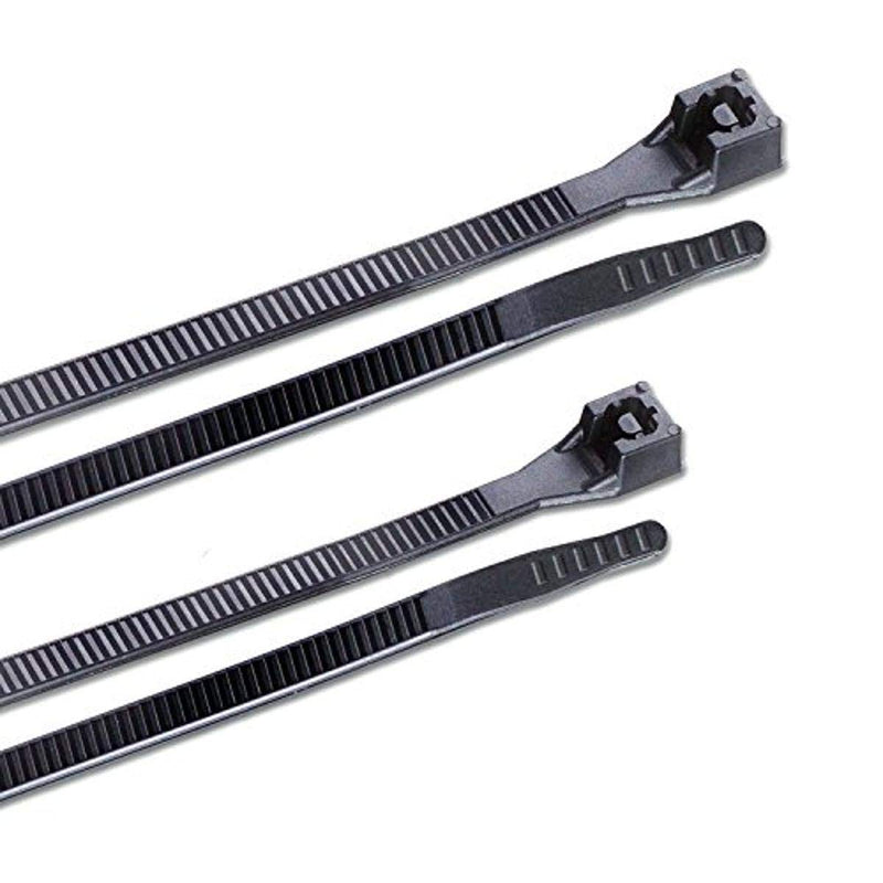  [AUSTRALIA] - Gardner Bender 10097UVL Nylon Cable Tie Assortment, 4 in. & 8 in., Black 200 Pack 4 & 8 inch. UV Black