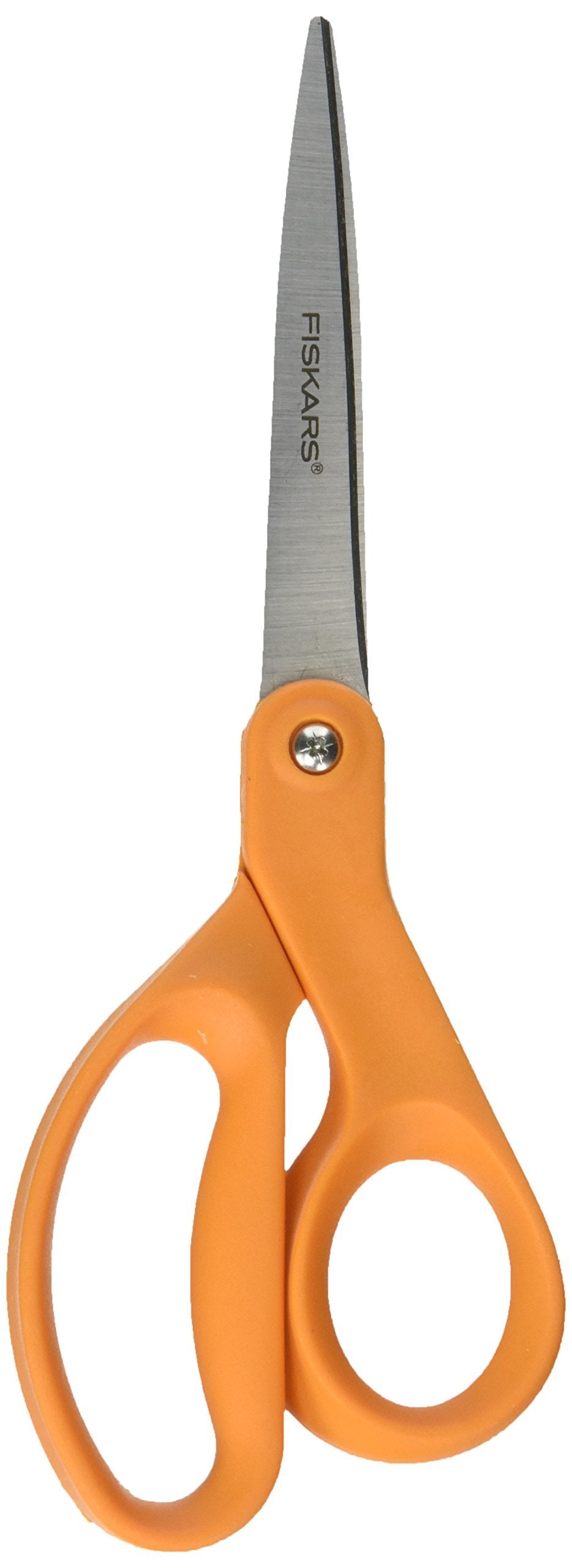  [AUSTRALIA] - Fiskars 01-004342 Home and Office Scissors, 8-Inch Length, Stainless Steel, Straight, Orange Handle