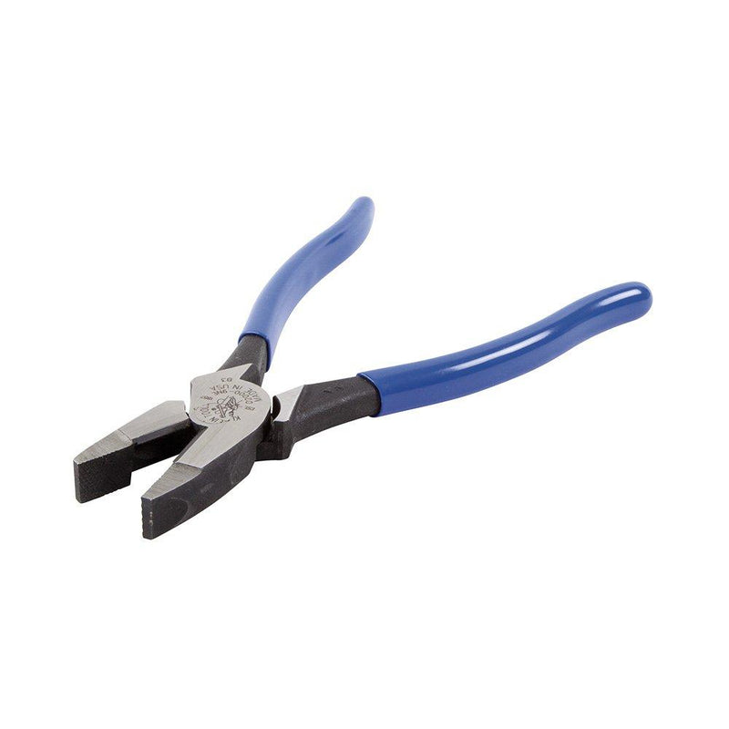  [AUSTRALIA] - Klein Tools D2000-9NE Side Cutter Linemans Pliers Cut ACSR, Screws, Nails, Hard Wire, 9-Inch Electrical Pliers,Blue HD Cutting