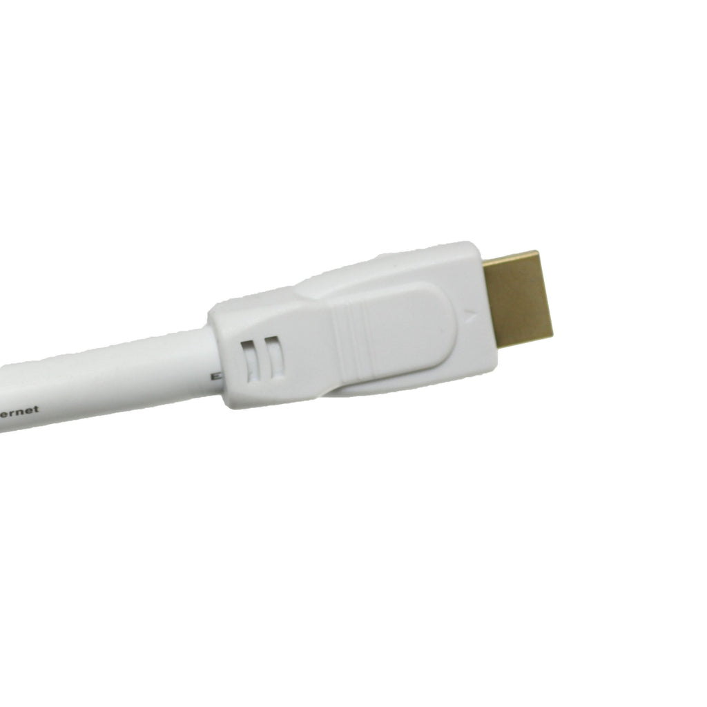 Tartan 24 AWG High Speed HDMI Cable with Ethernet, 15 Foot, White - LeoForward Australia