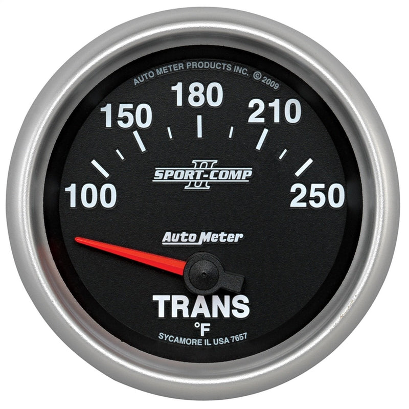  [AUSTRALIA] - Auto Meter 7657 Sport-Comp II 2-5/8" 100-250 F Short Sweep Electric Transmission Temperature Gauge