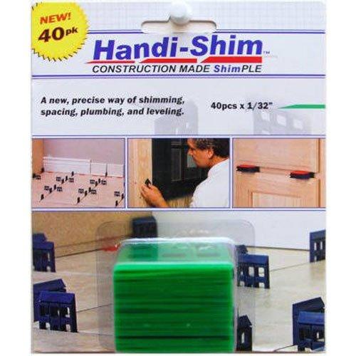 Handi-Shim, Green HS13240GR Plastic Construction Shims/Spacers, 40 Pack, 1/32-Inch, 40 - LeoForward Australia