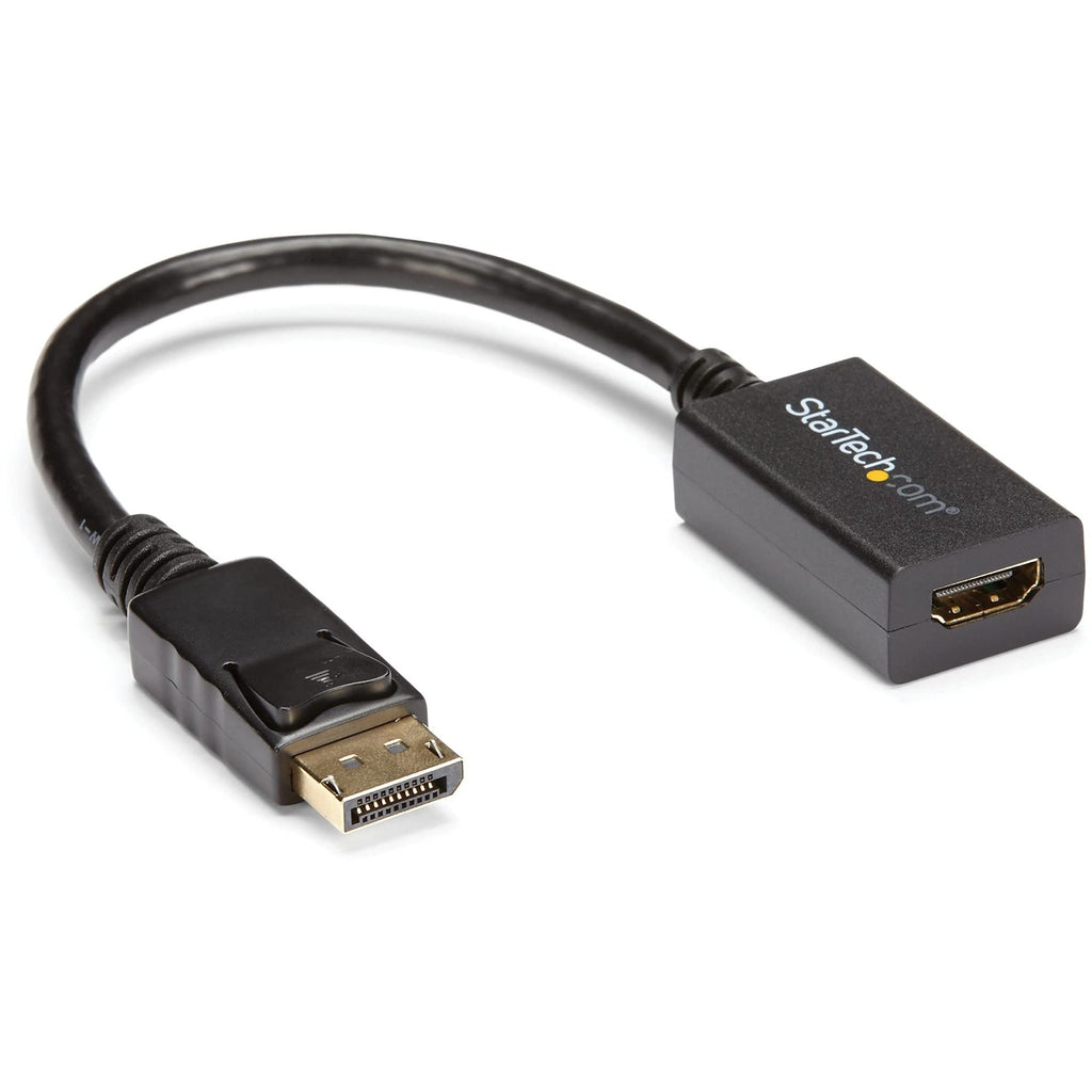 StarTech.com DisplayPort (Male) to HDMI (Female) Adapter Converter - 1920x1200 - Latching DP Connector - DisplayPort Laptop or Desktop to HDMI (Female) to Connect HDMI Monitor/ Video Cable (DP2HDMI2) 8 inches Single - LeoForward Australia