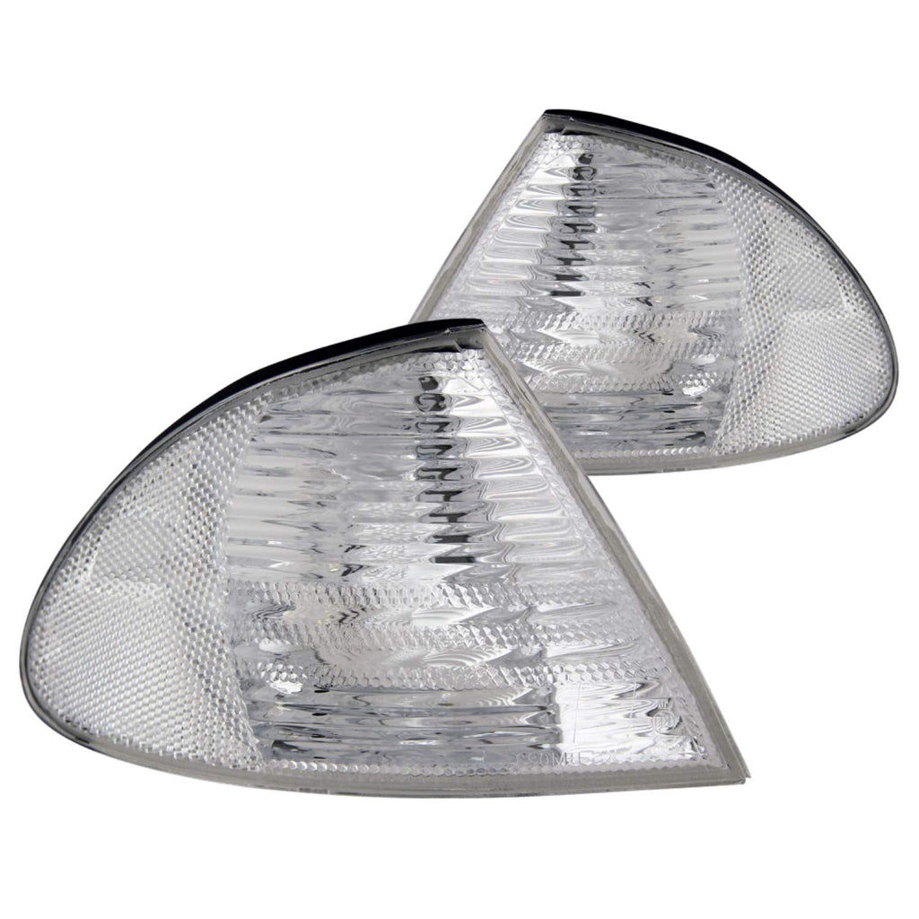 Anzo USA 521006 BMW Clear W/Amber Reflectors Cornering Light Assembly - (Sold in Pairs) - LeoForward Australia