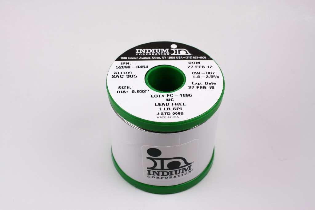  [AUSTRALIA] - Indium Wire Solder, .032", SAC305, CW-807, 1 lb. Spool