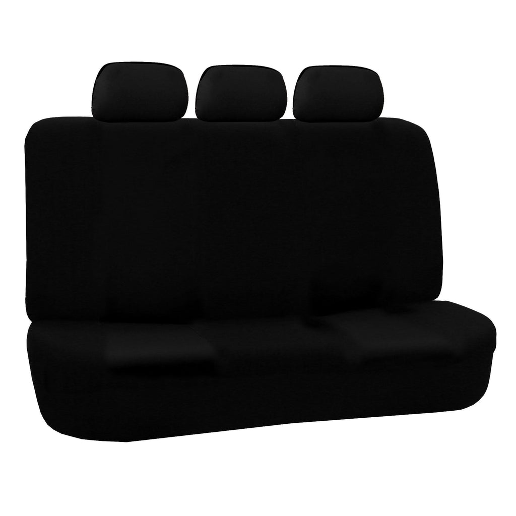  [AUSTRALIA] - FH Group FH-FB051R013 Universall Bench Seat Cover 40/60 Split and 50/50 Split Black- Fit Most Car, Truck, SUV, or Van