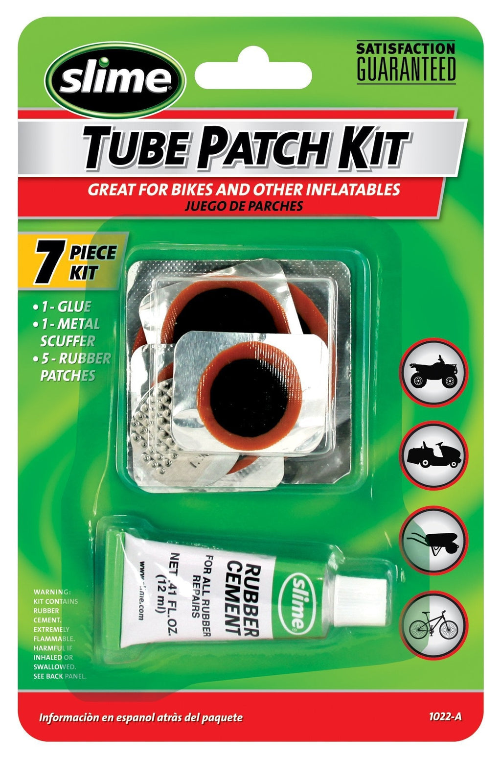 Slime 1022-A Rubber Tube Patch Kit with Glue 8Oz - LeoForward Australia