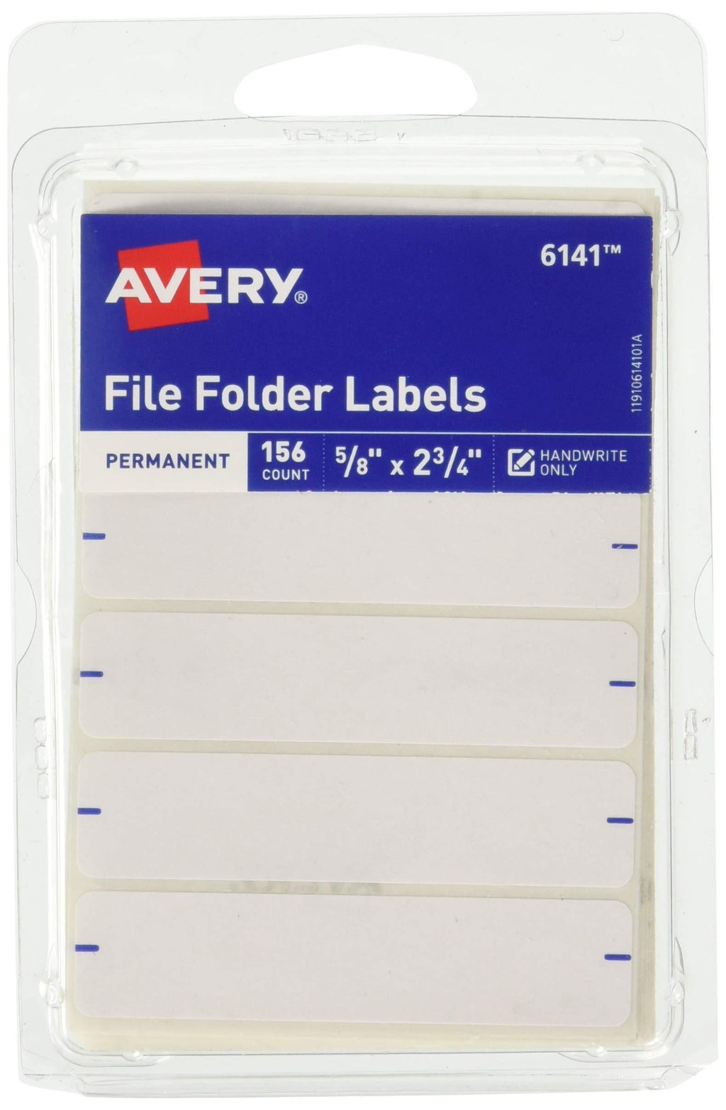 Avery Permanent File Folder Labels 2.75 x 0.625 Inches, White 156 labels - LeoForward Australia