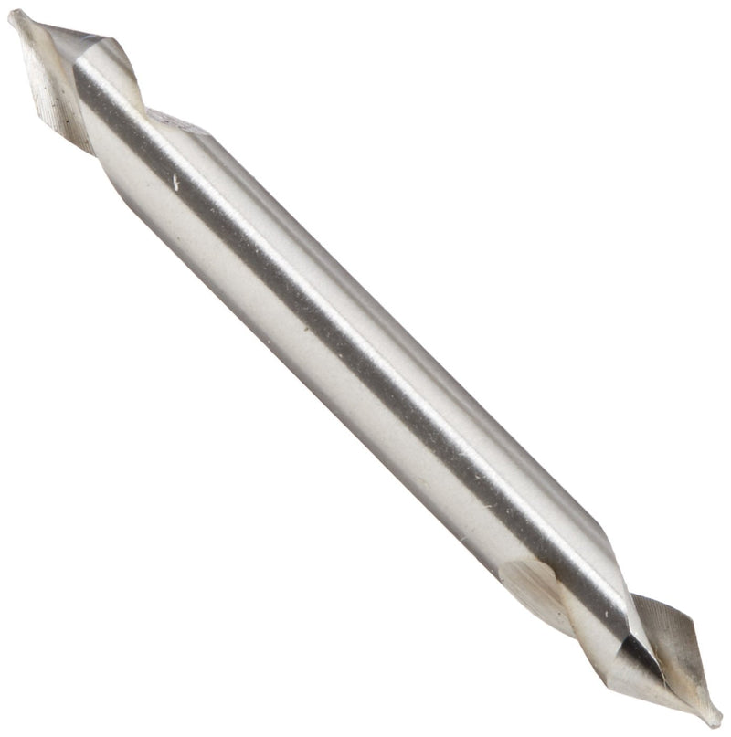 Magafor 1055 Series Cobalt Steel Combined Drill and Countersink, Double-Ended, Uncoated (Bright) Finish, Plain Style, 60 Degrees, 000 Size, 0.125" Body Diameter - LeoForward Australia
